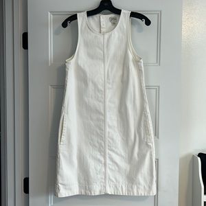J. Crew White Denim Dress